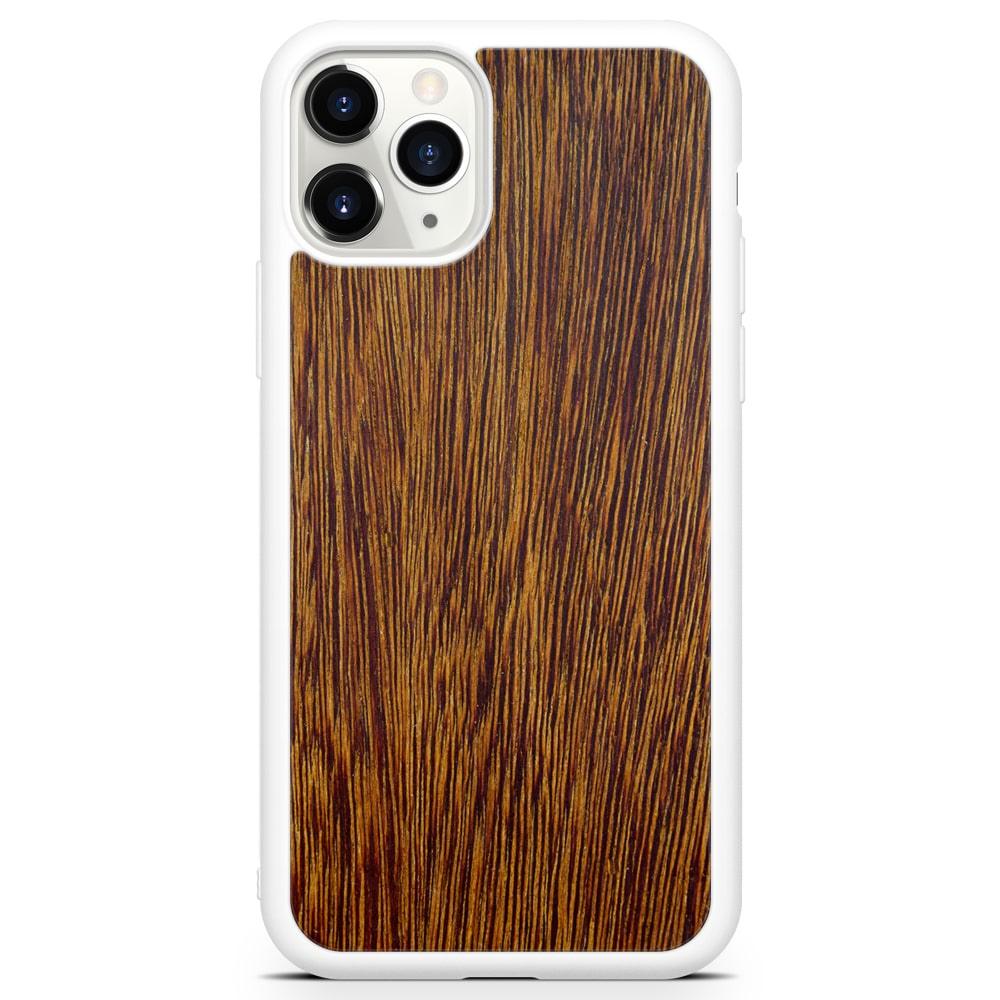 Natural Sucupira Wood Grain Protective Phone Case - Lovez Aqua© - 