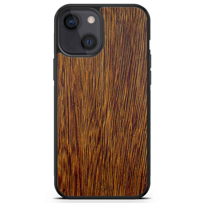 Natural Sucupira Wood Grain Protective Phone Case - Lovez Aqua© - 