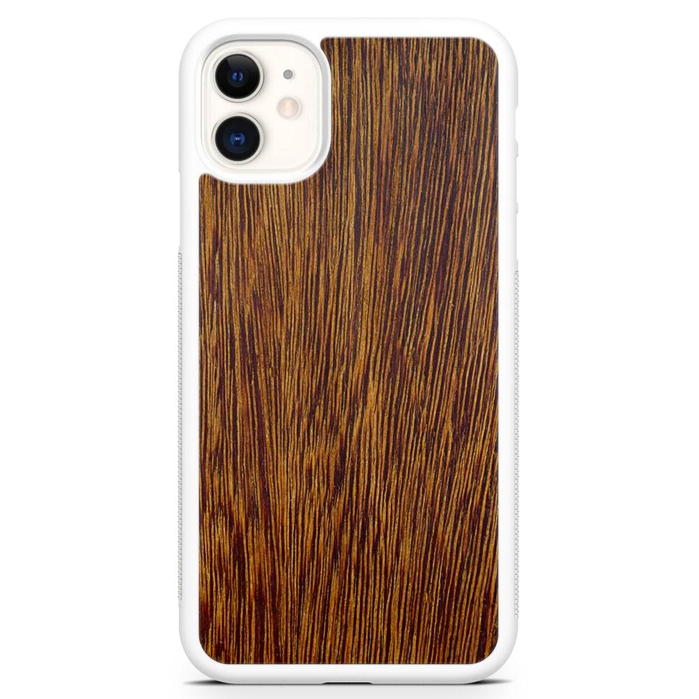 Natural Sucupira Wood Grain Protective Phone Case - Lovez Aqua© - 