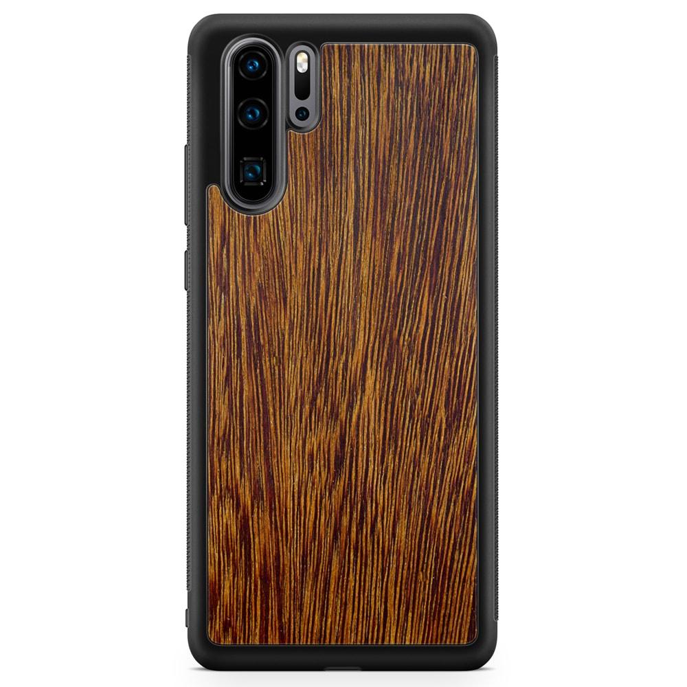 Natural Sucupira Wood Grain Protective Phone Case - Lovez Aqua© - 