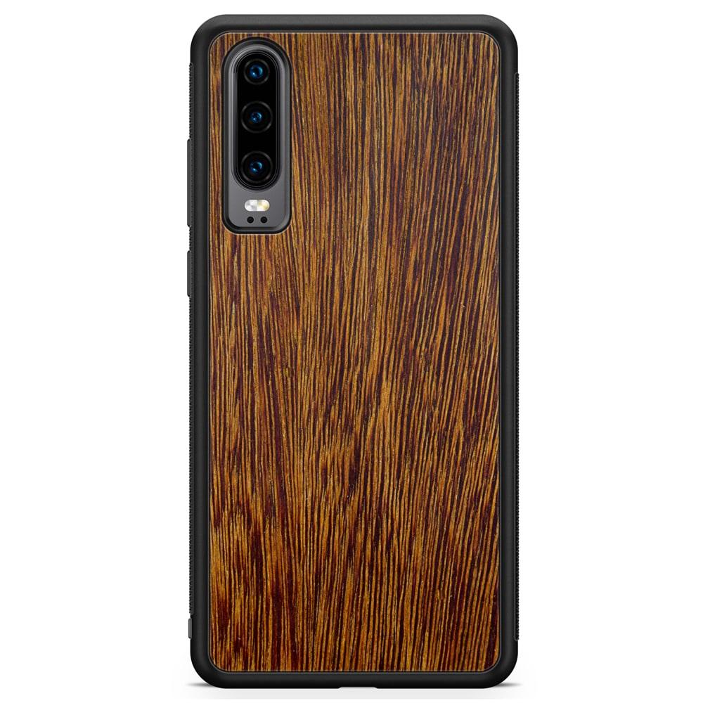 Natural Sucupira Wood Grain Protective Phone Case - Lovez Aqua© - 