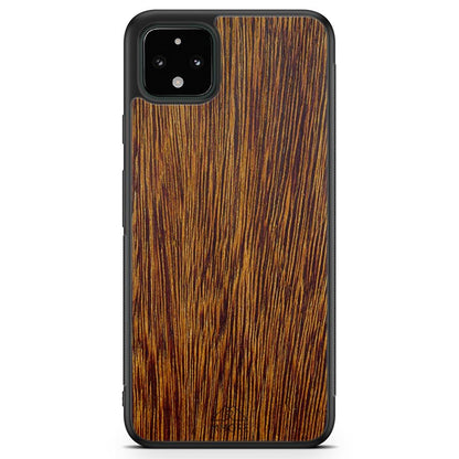 Natural Sucupira Wood Grain Protective Phone Case - Lovez Aqua© - 