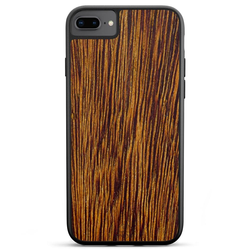 Natural Sucupira Wood Grain Protective Phone Case - Lovez Aqua© - 