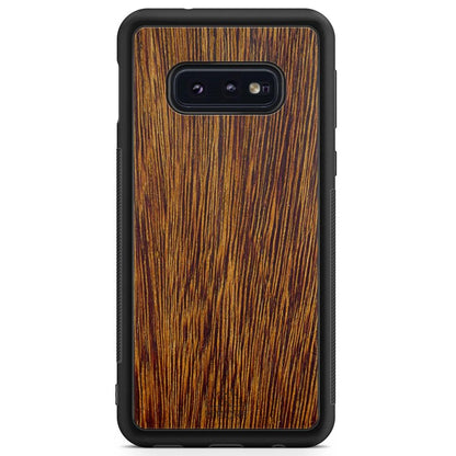 Natural Sucupira Wood Grain Protective Phone Case - Lovez Aqua© - 