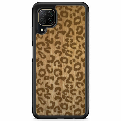 Natural Tanginika Wood Engraved Cheetah Print Protective Phone Case - Lovez Aqua© - 