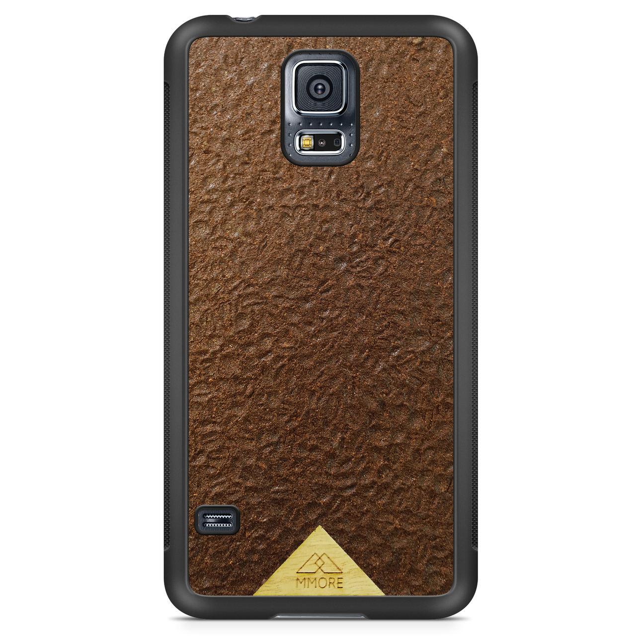 Organic Natural Crushed Coffee Beans Protective Phone Case - Lovez Aqua© - 