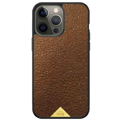 Organic Natural Crushed Coffee Beans Protective Phone Case - Lovez Aqua© - 