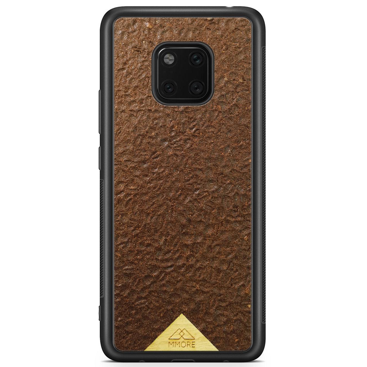 Organic Natural Crushed Coffee Beans Protective Phone Case - Lovez Aqua© - 