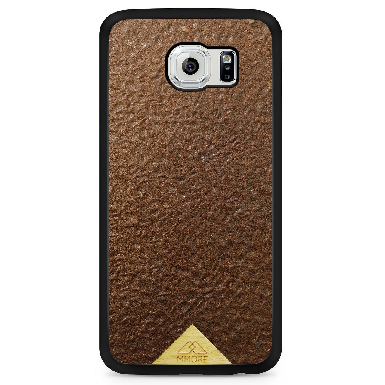 Organic Natural Crushed Coffee Beans Protective Phone Case - Lovez Aqua© - 