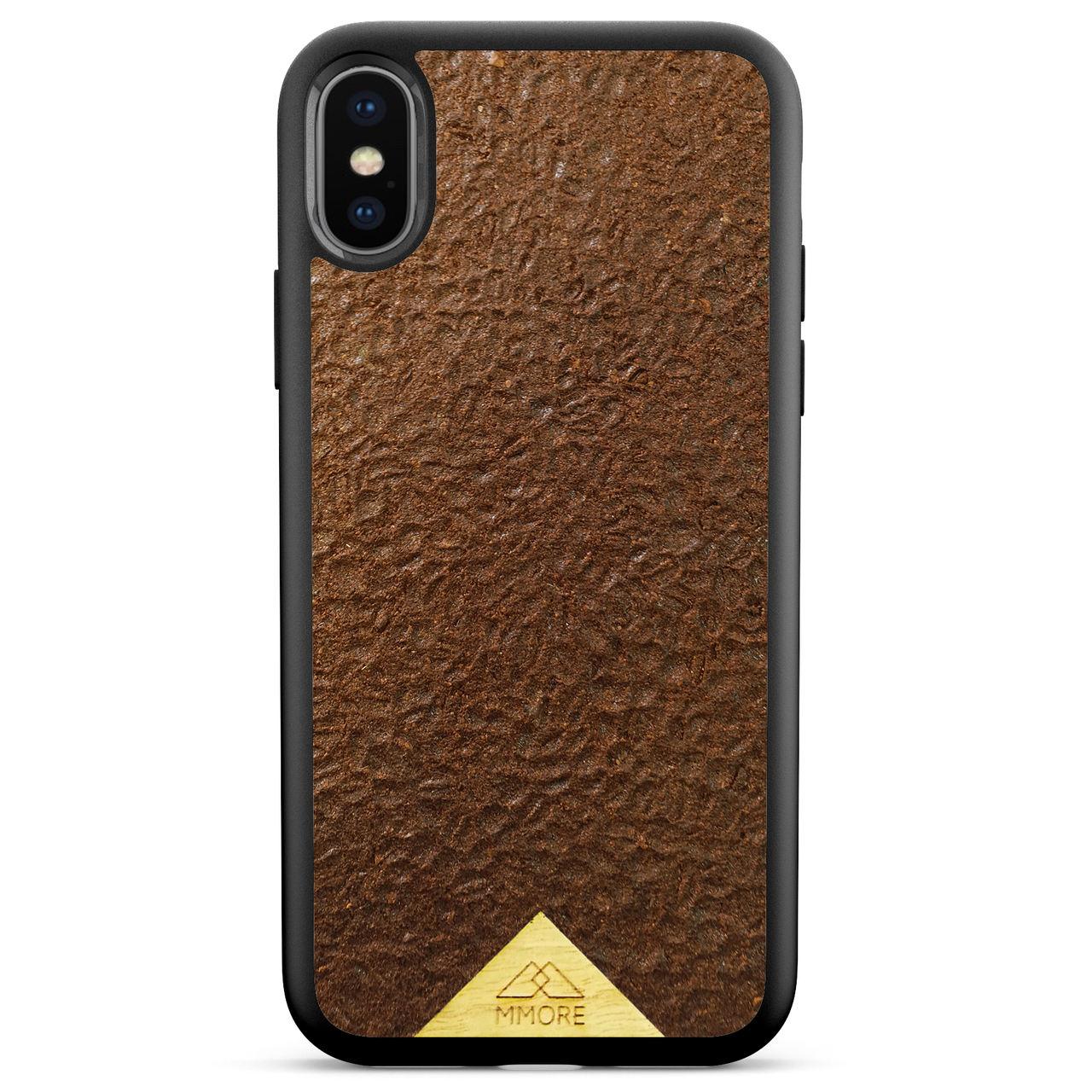 Organic Natural Crushed Coffee Beans Protective Phone Case - Lovez Aqua© - 