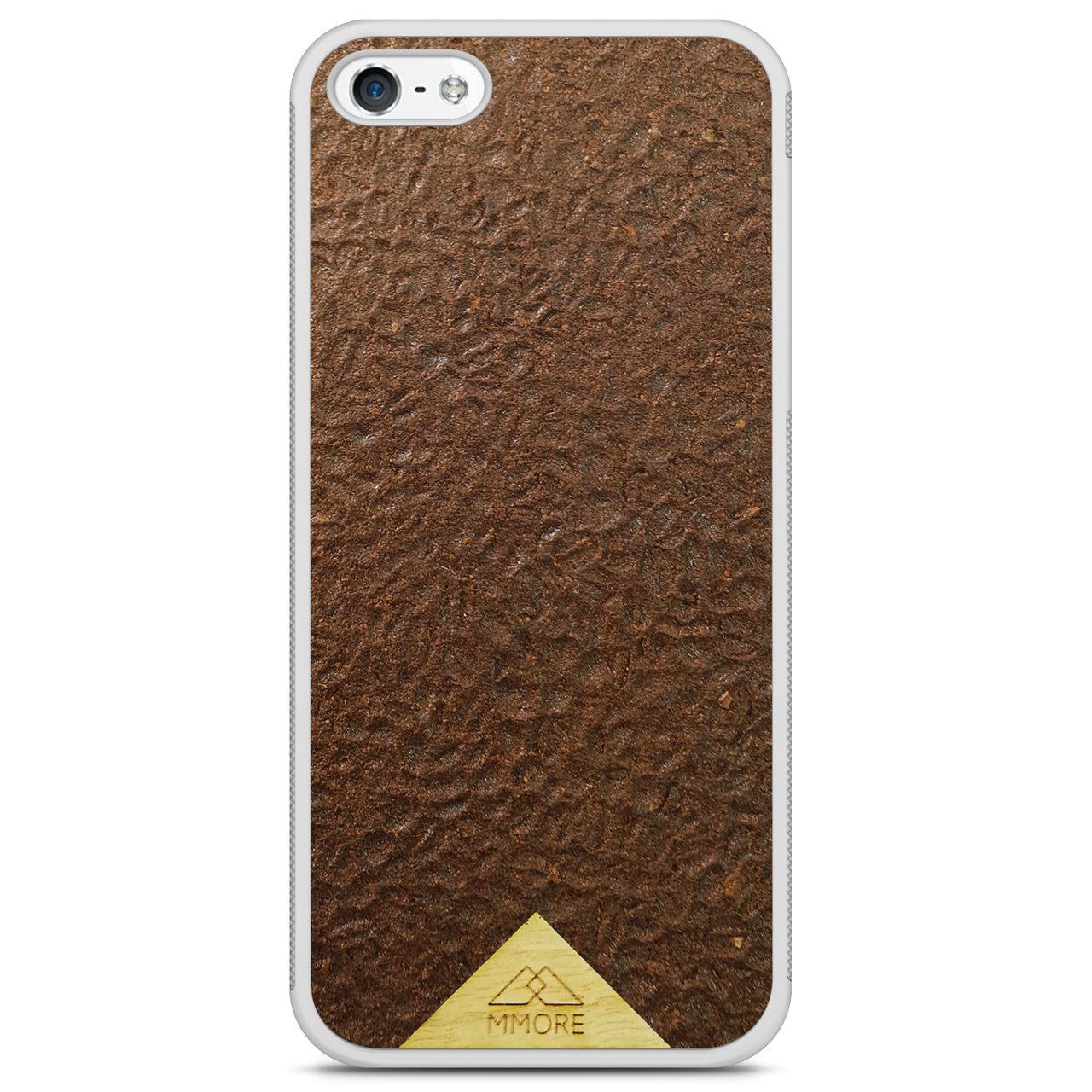 Organic Natural Crushed Coffee Beans Protective Phone Case - Lovez Aqua© - 