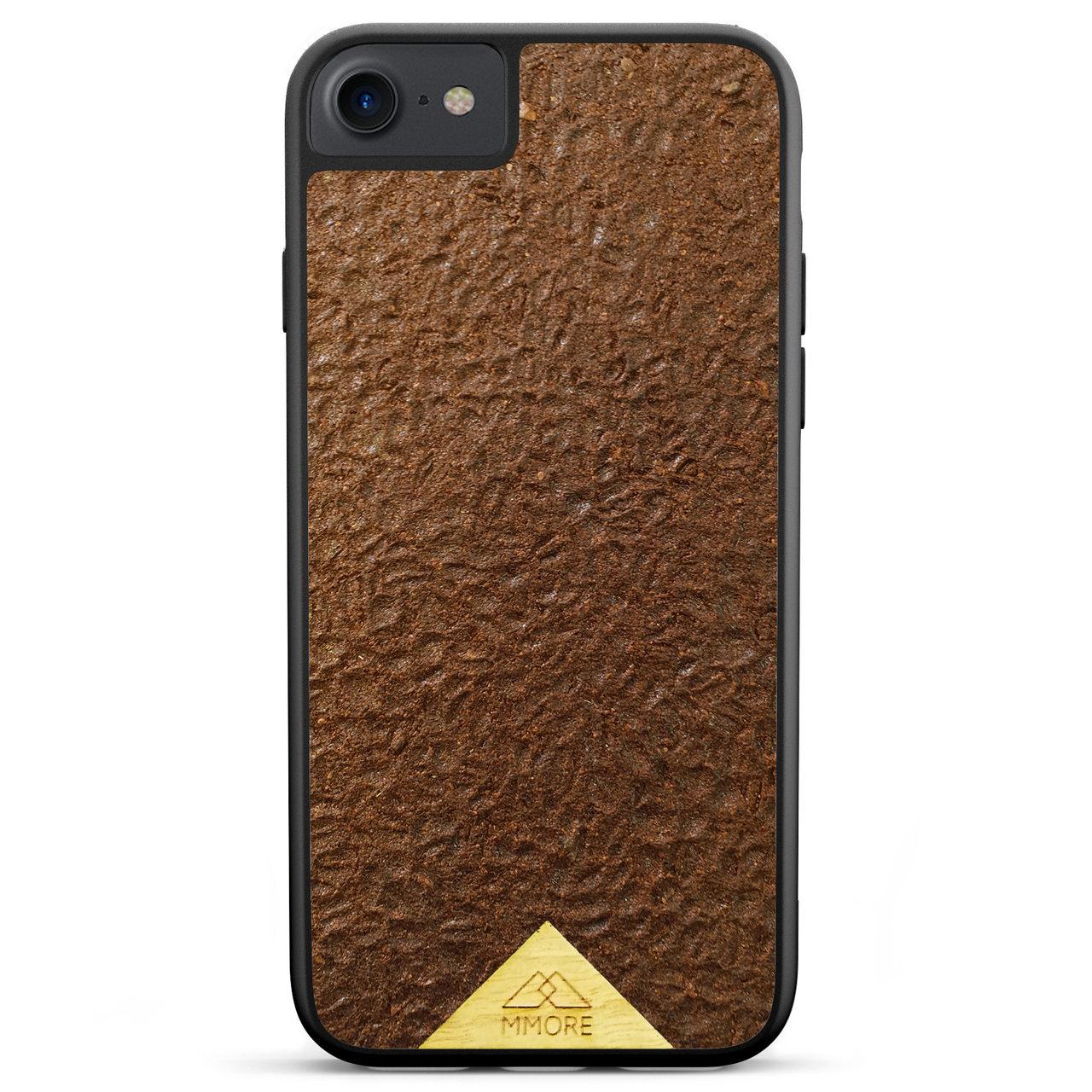 Organic Natural Crushed Coffee Beans Protective Phone Case - Lovez Aqua© - 