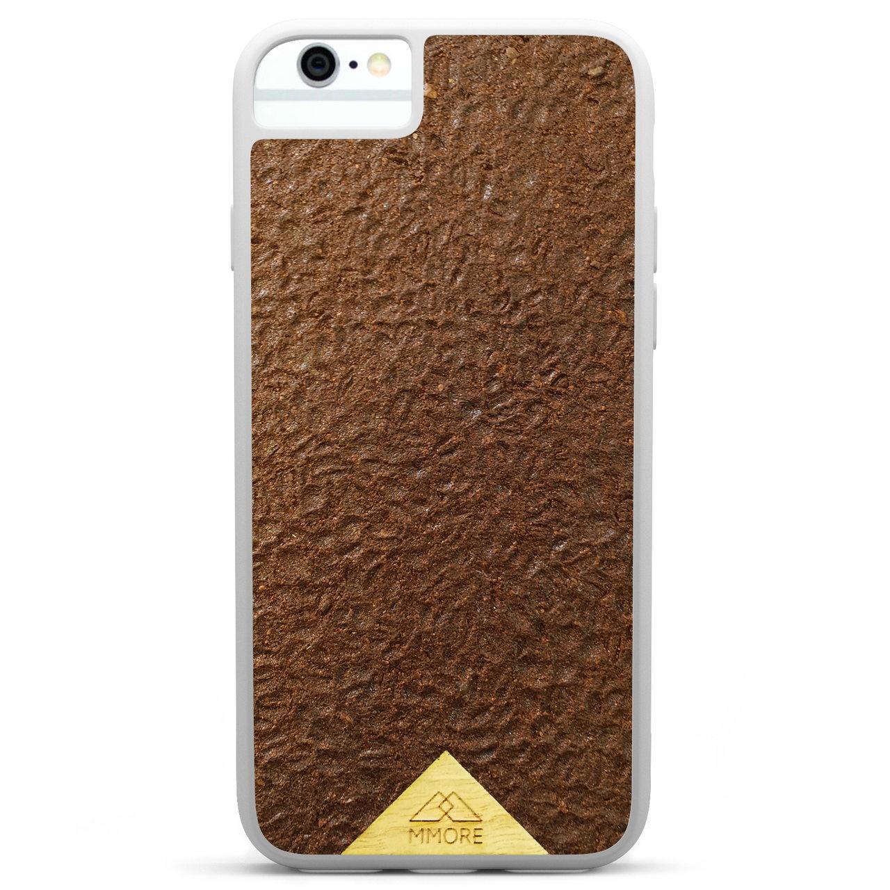 Organic Natural Crushed Coffee Beans Protective Phone Case - Lovez Aqua© - 