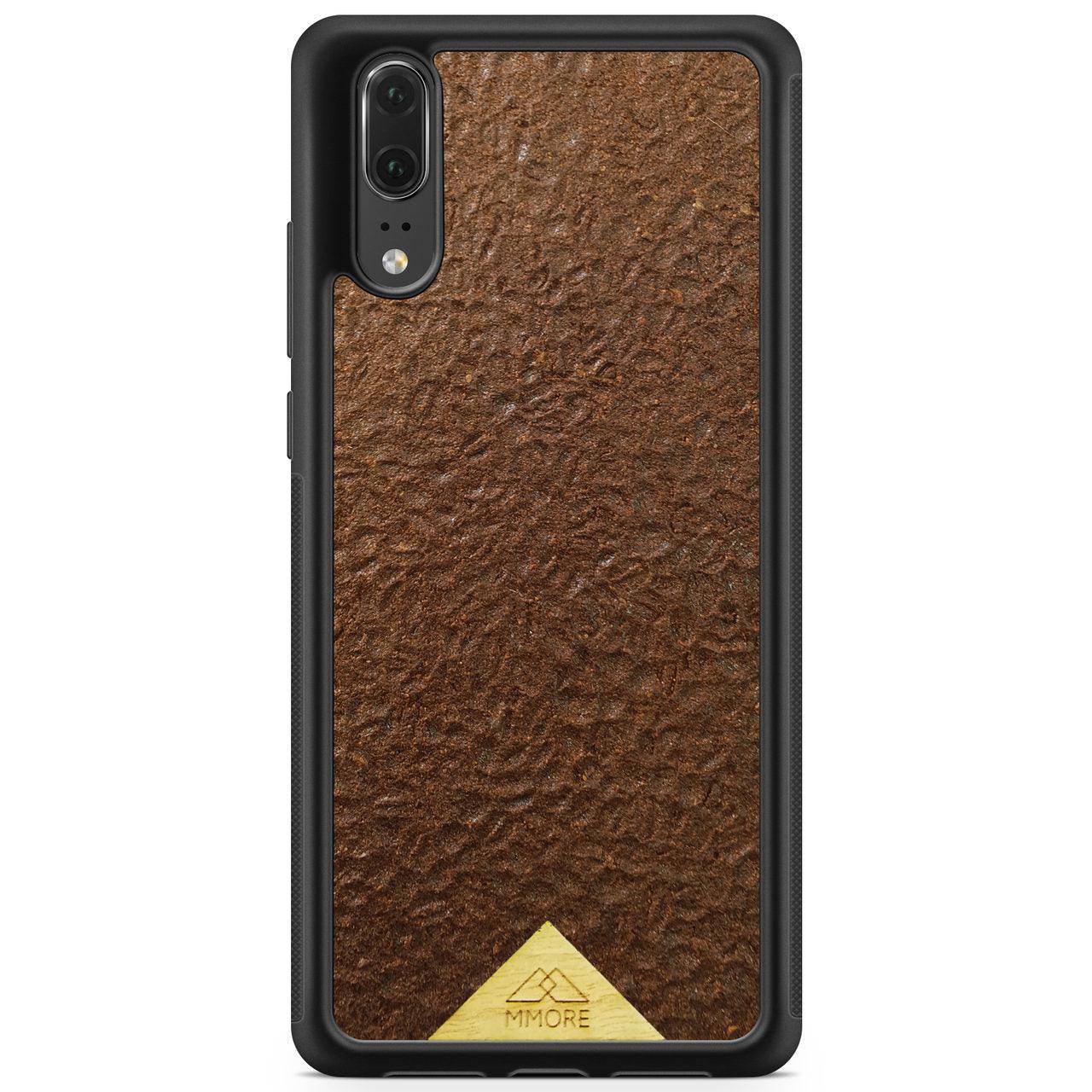 Organic Natural Crushed Coffee Beans Protective Phone Case - Lovez Aqua© - 