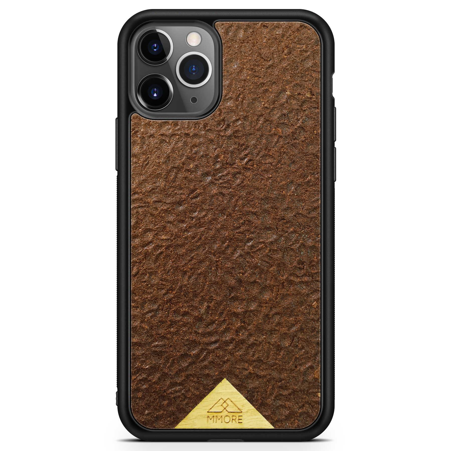 Organic Natural Crushed Coffee Beans Protective Phone Case - Lovez Aqua© - 