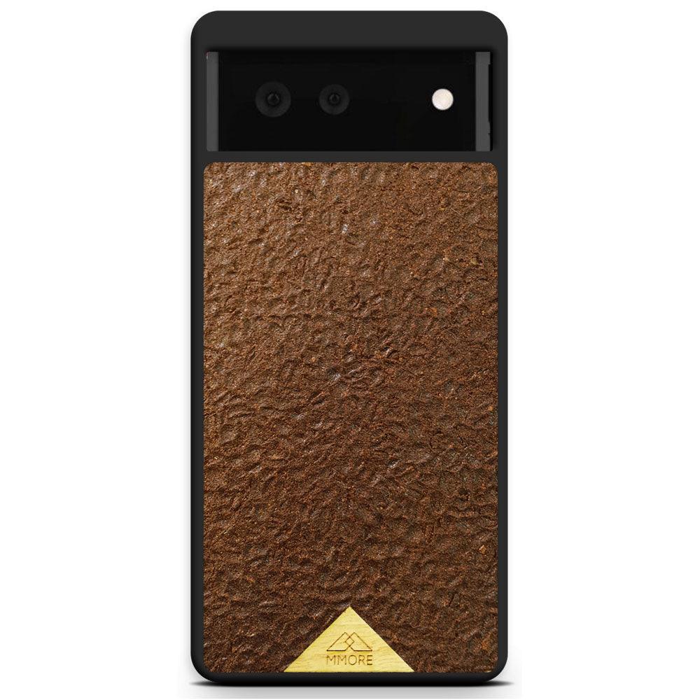 Organic Natural Crushed Coffee Beans Protective Phone Case - Lovez Aqua© - 