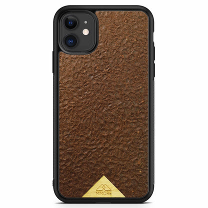 Organic Natural Crushed Coffee Beans Protective Phone Case - Lovez Aqua© - 