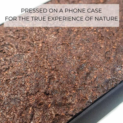 Organic Natural Crushed Coffee Beans Protective Phone Case - Lovez Aqua© - 