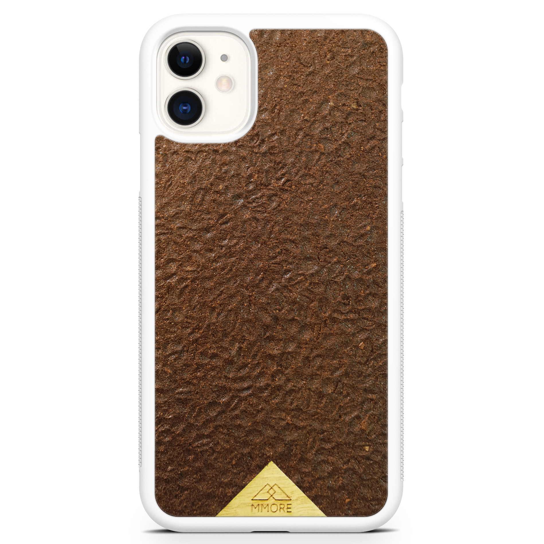 Organic Natural Crushed Coffee Beans Protective Phone Case - Lovez Aqua© - 