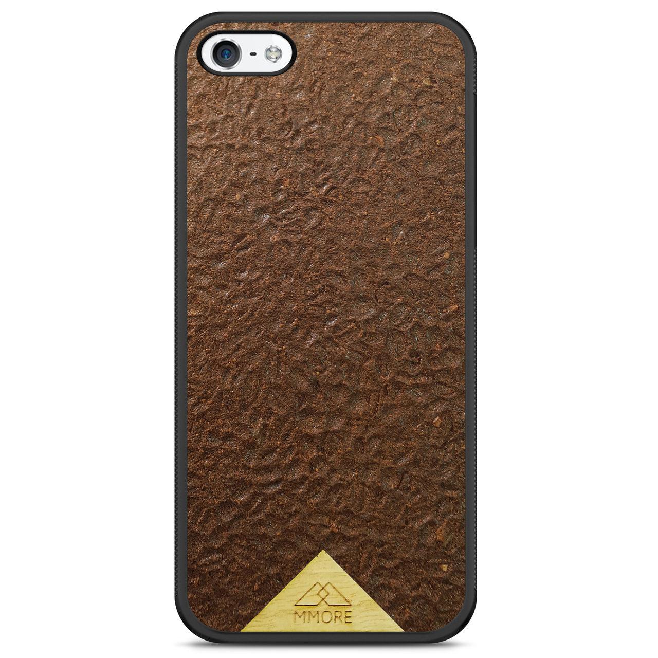 Organic Natural Crushed Coffee Beans Protective Phone Case - Lovez Aqua© - 