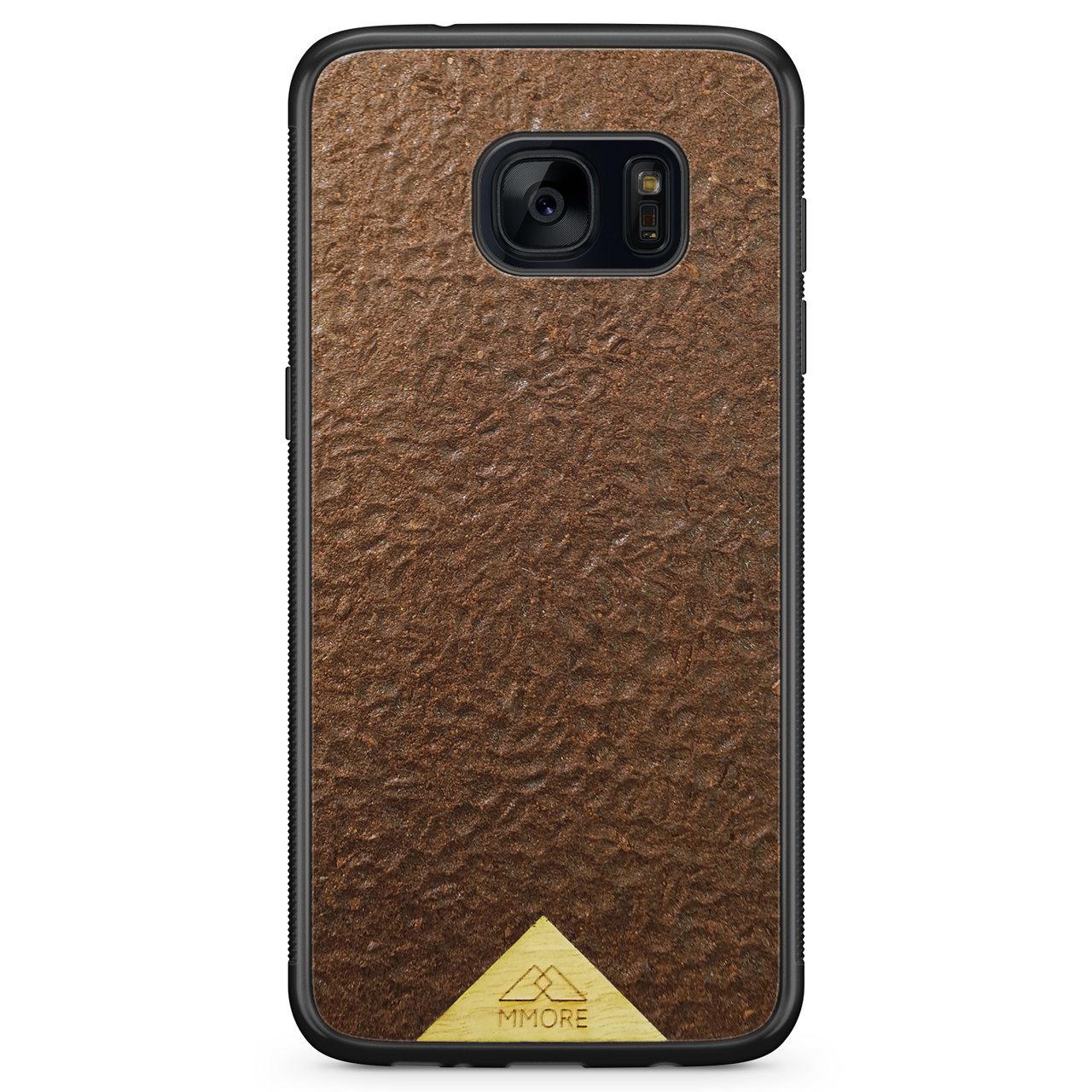 Organic Natural Crushed Coffee Beans Protective Phone Case - Lovez Aqua© - 