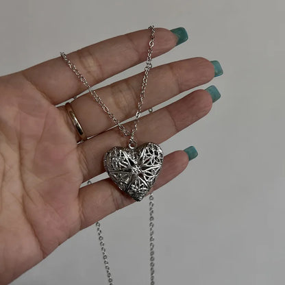 Gothic Vintage Floral Engraved Love Heart Locket Pendant Necklace - 80d3e6-0e.myshopify.com - 04 -  04