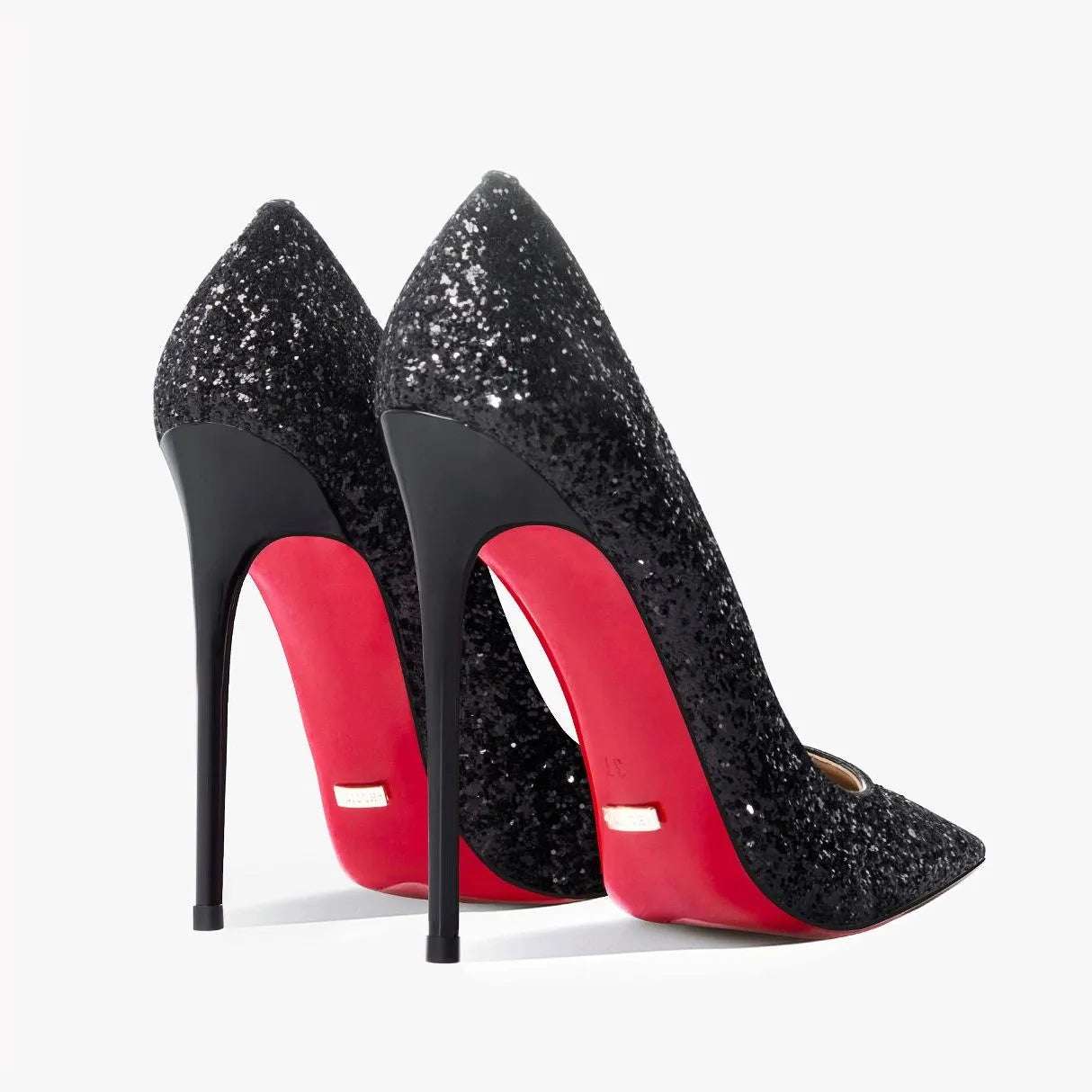 Luxury Women's Glitter Red Bottom High Heels with Pointed Toe - 80d3e6-0e.myshopify.com - -  