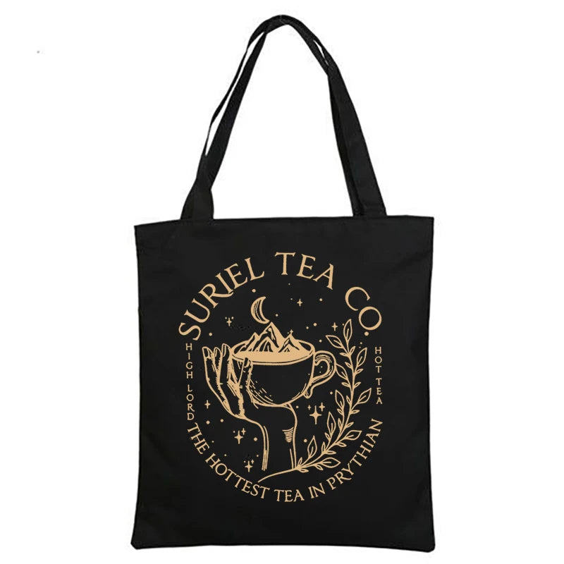 ACOTAR Suriel Tea Co Bookish Velaris Canvas Tote Bag