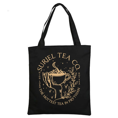 ACOTAR Suriel Tea Co Bookish Velaris Canvas Tote Bag