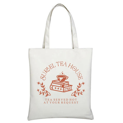 ACOTAR Suriel Tea Co Bookish Velaris Canvas Tote Bag