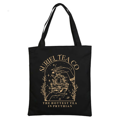 ACOTAR Suriel Tea Co Bookish Velaris Canvas Tote Bag