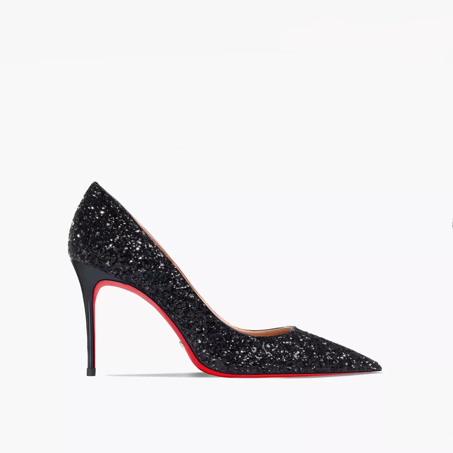 Luxury Women's Glitter Red Bottom High Heels with Pointed Toe - 80d3e6-0e.myshopify.com - Black 8cm / 44 -  Black 8cm