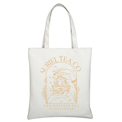 ACOTAR Suriel Tea Co Bookish Velaris Canvas Tote Bag