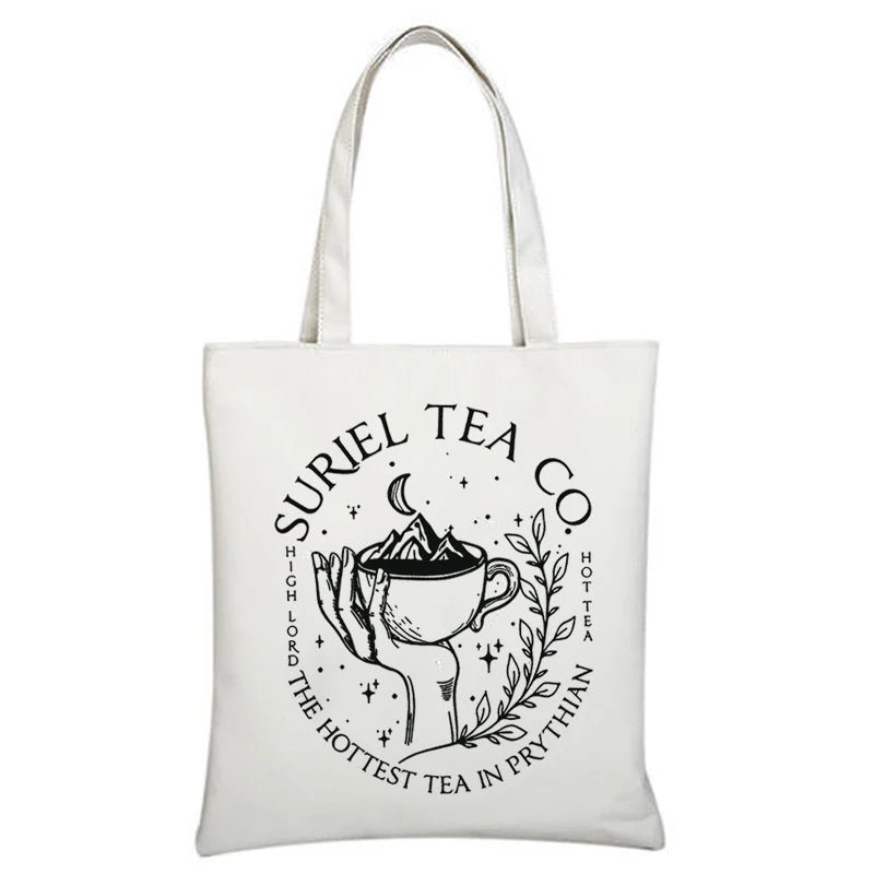 ACOTAR Suriel Tea Co Bookish Velaris Canvas Tote Bag