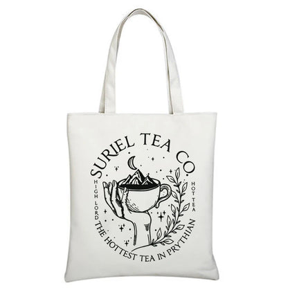 ACOTAR Suriel Tea Co Bookish Velaris Canvas Tote Bag