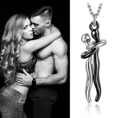 Romantic Couple Hugging Loving Embrace Pendant Necklace - 80d3e6-0e.myshopify.com - -  