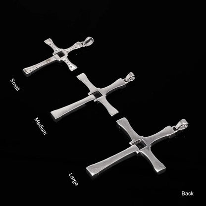 Fast & Furious Dominic Toretto 925 Sterling Silver Rotatable Cross Necklace - 80d3e6-0e.myshopify.com - -  