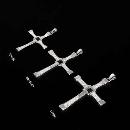 Fast & Furious Dominic Toretto 925 Sterling Silver Rotatable Cross Necklace - 80d3e6-0e.myshopify.com - -  