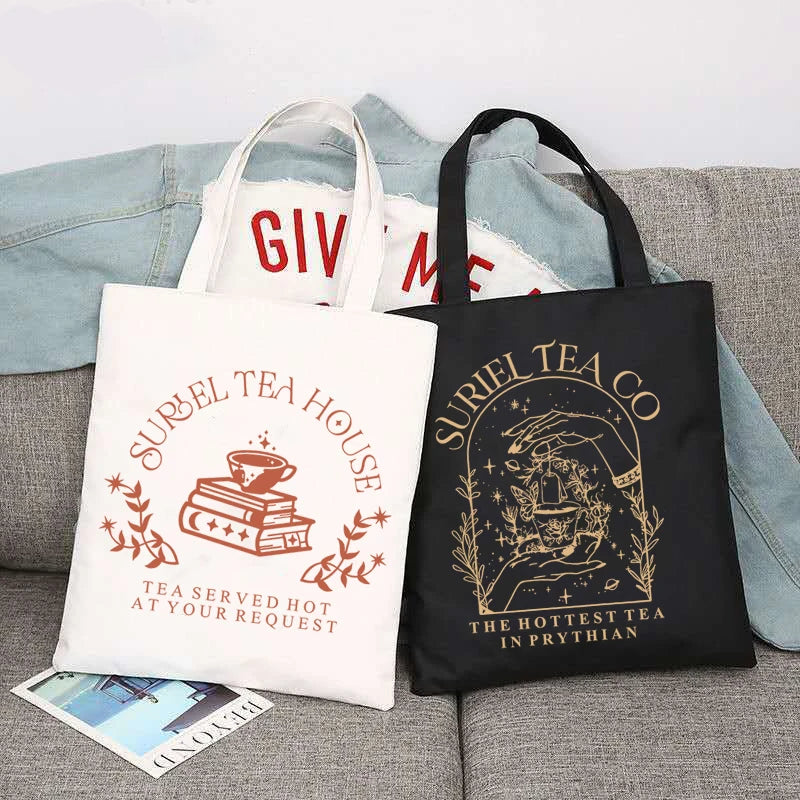 ACOTAR Suriel Tea Co Bookish Velaris Canvas Tote Bag