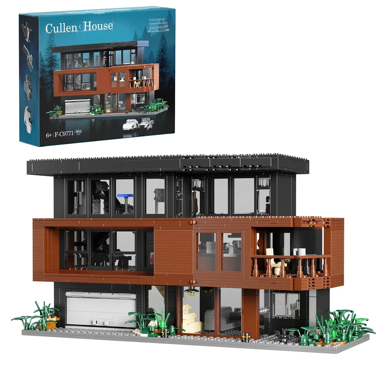 Twilight The Cullen House Replica Lego Building Blocks Set with Box (864 Pcs)