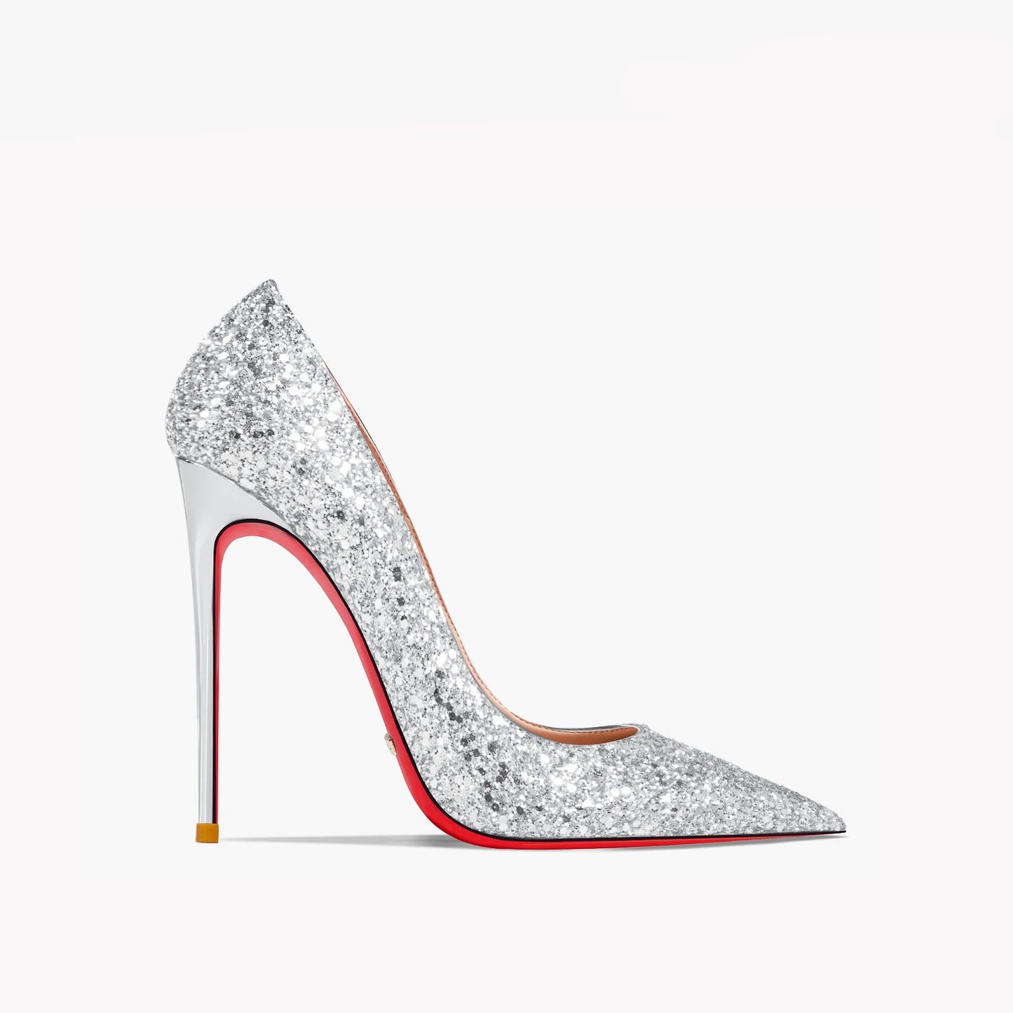 Luxury Women's Glitter Red Bottom High Heels with Pointed Toe - 80d3e6-0e.myshopify.com - Silver 12cm / 42 -  Silver 12cm