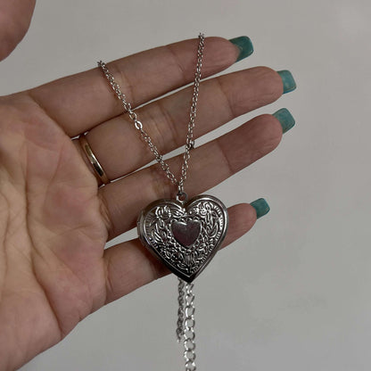 Gothic Vintage Floral Engraved Love Heart Locket Pendant Necklace - 80d3e6-0e.myshopify.com - 05 -  05