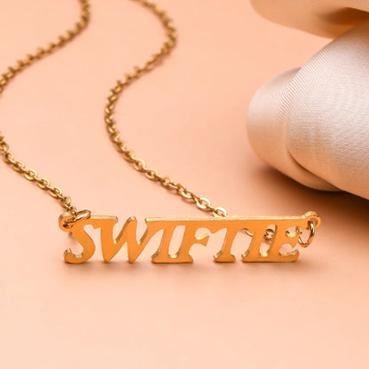 Taylor Swift "Swiftie" Stainless Steel Musician's Pendant Necklace - 80d3e6-0e.myshopify.com - -  