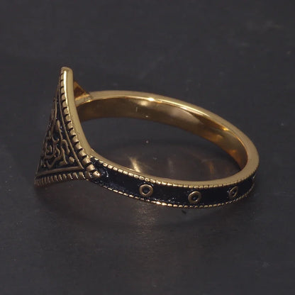 Dark Souls Game Series Ring of Favor 925 Sterling Silver Retro Gold Plated Ring - 80d3e6-0e.myshopify.com - -  