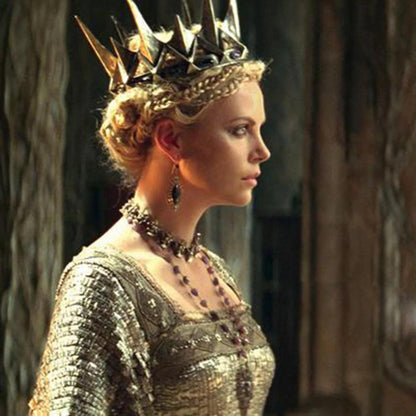 Snow White & the Huntsman Queen Ravenna Silver Alloy Medieval Style Crown - Lovez Aqua© - charlize theron, cosplay