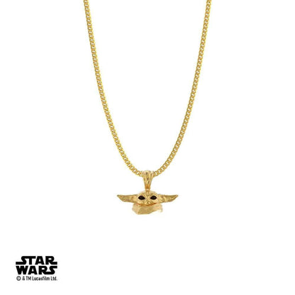 Star Wars™ The Mandalorian Baby Grogu Stainless Steel Necklace - Lovez Aqua© - 