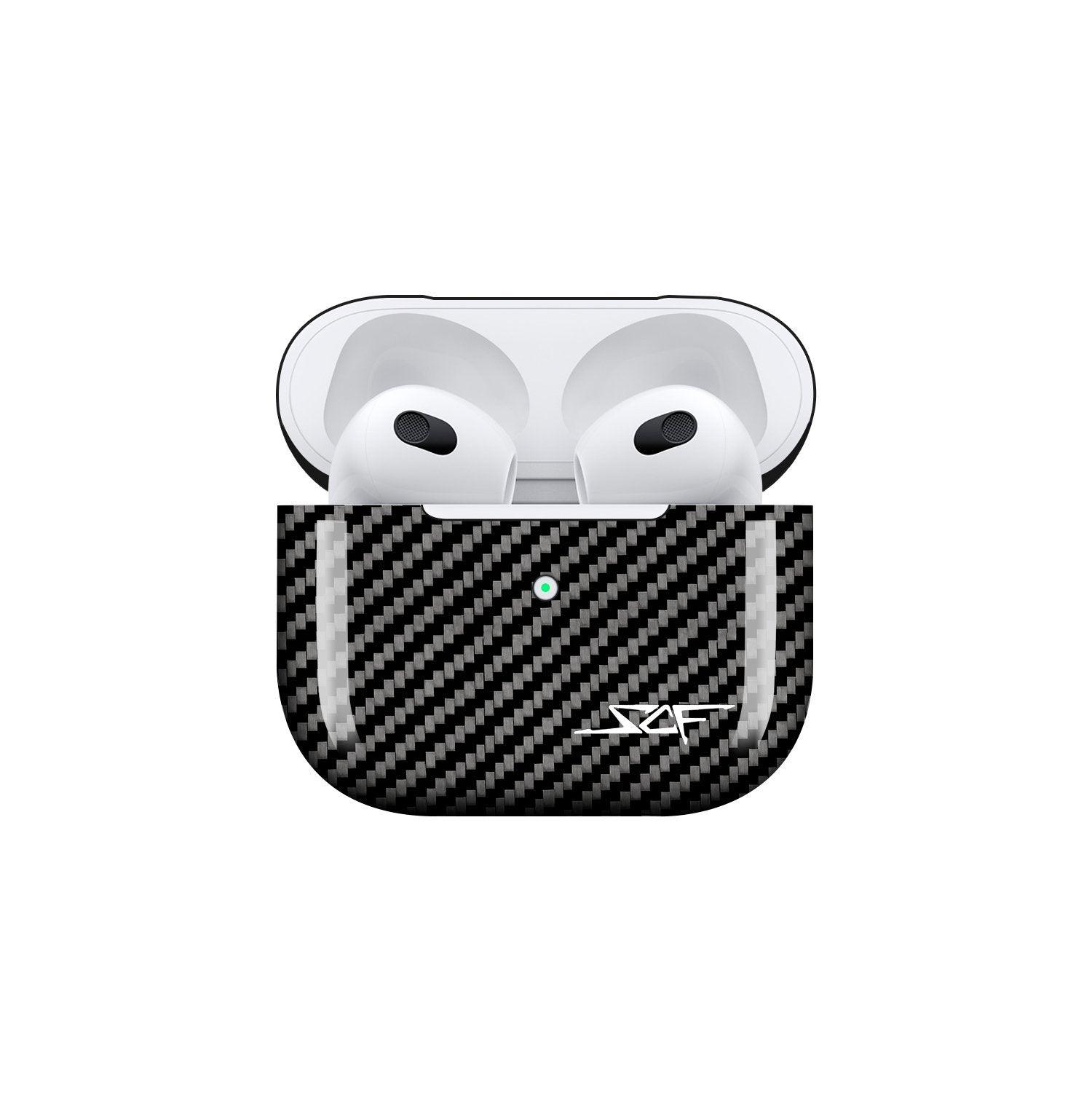 Stylish Black AirPods Carbon Case - Lovez Aqua© - 