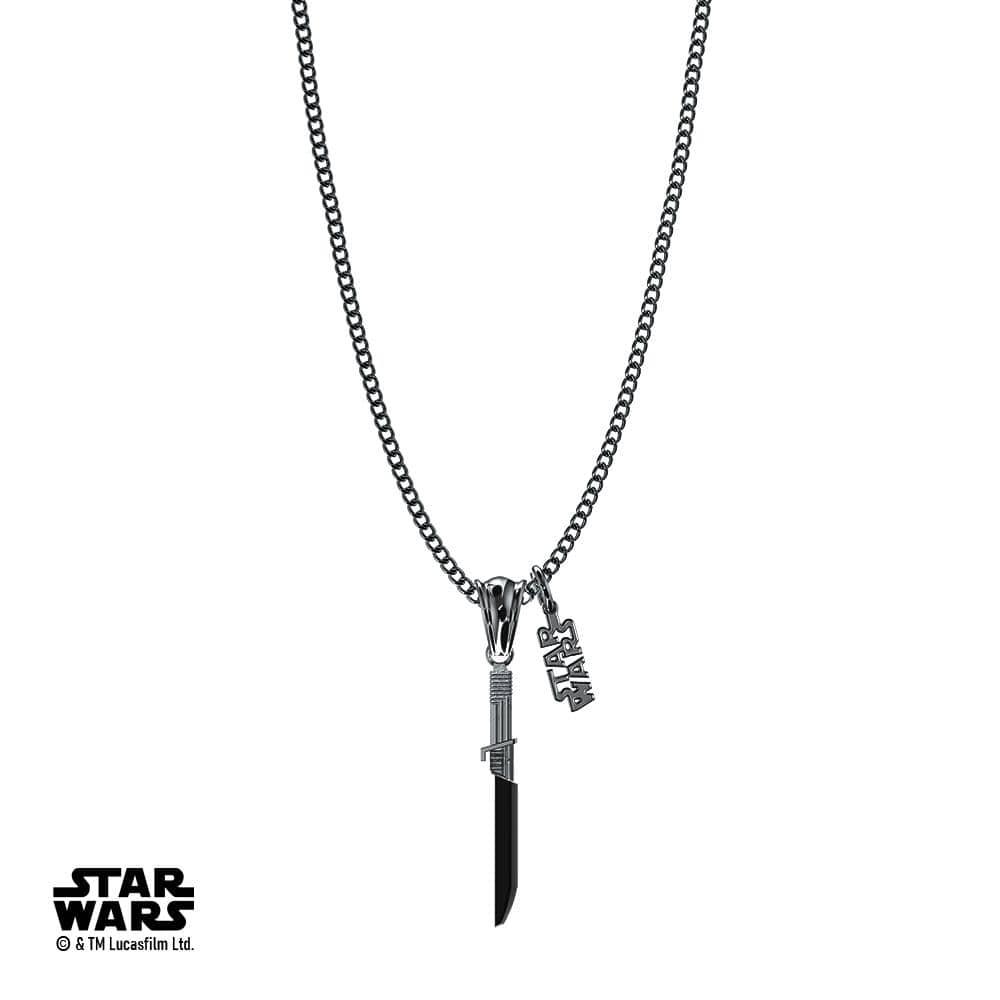 The Mandalorian™ By Star Wars Stainless Steel Darksaber Sword Necklace - Lovez Aqua© - 