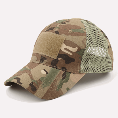 Unisex Military-Style Tactical Patch Hat With Adjustable Strap - Lovez Aqua© - cap, hat, men's hats, women's hats, women's military hats