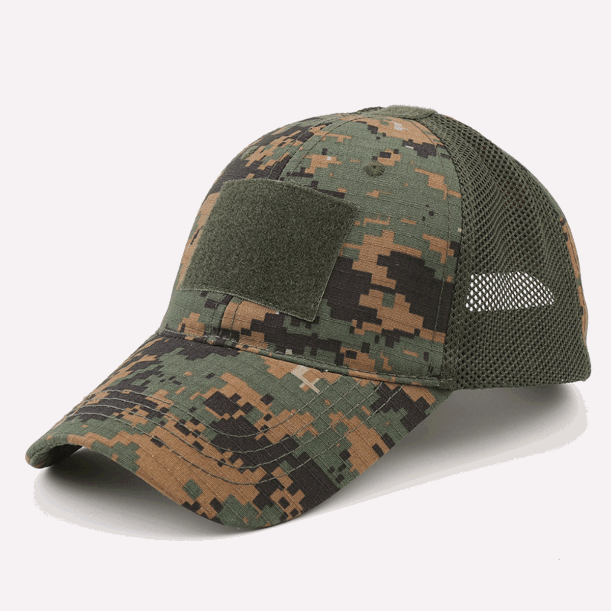 Unisex Military-Style Tactical Patch Hat With Adjustable Strap - Lovez Aqua© - cap, hat, men's hats, women's hats, women's military hats